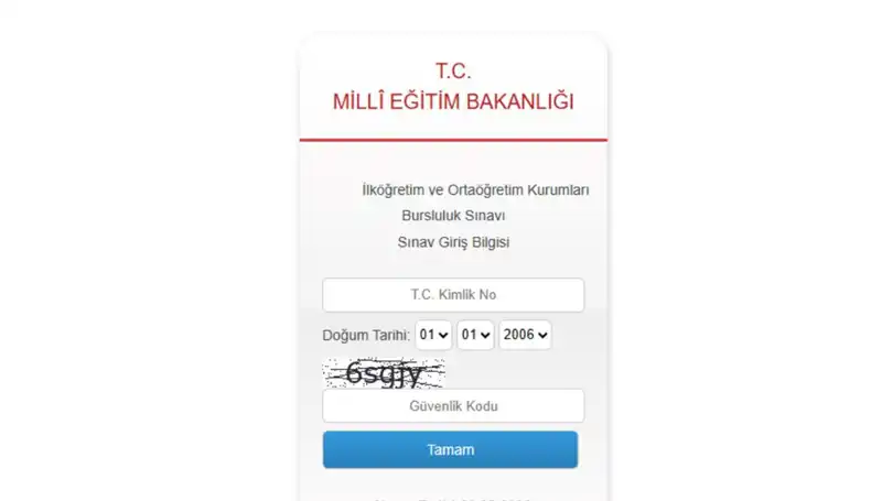 2025 MEB İOKBS Bursluluk Sınavı Giriş Belgesi Ekranı Açıldı!